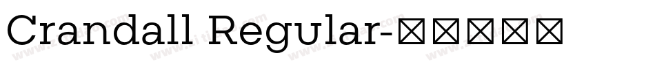 Crandall Regular字体转换